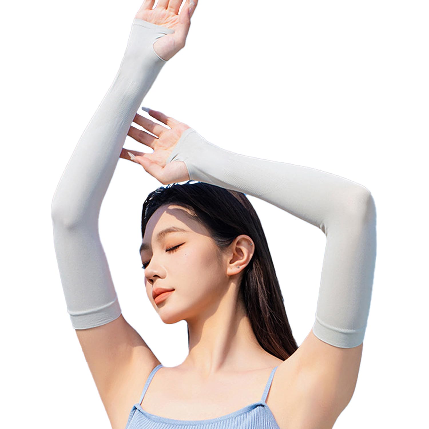 Amazon.co.jp: [TEEN KEEP] アームカバー アイスシルク ずれない 接触